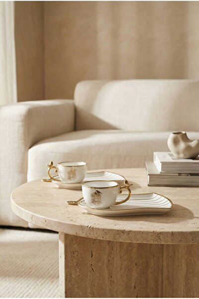 ACAR Story Porcelain Coffee Cup Set for 6 People - 100 ml