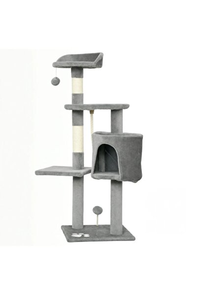 OEM Re-Bloom multifunctional cat play set, fur/sisal/wood, grey, 40 x 40 x 11...