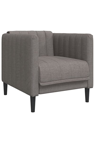 vidaxl Armchair, taupe grey, textile