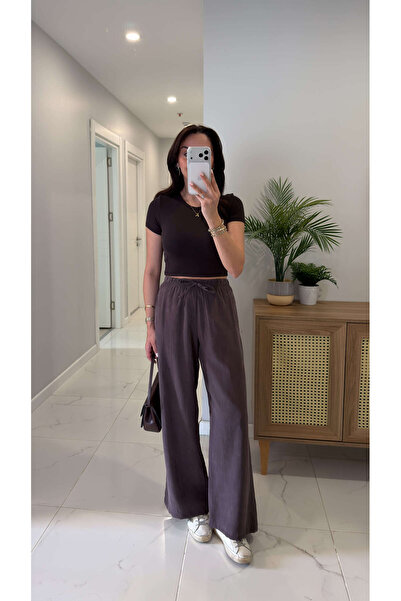 BİRCANÇİL MD Subse Plum Tensel pantalone