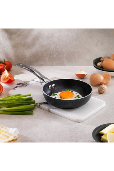 Schafer Micro Mini 14 Cm Yanmaz Yapışmaz Tava-Antrasit