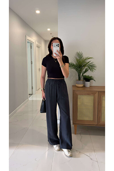 BİRCANÇİL Pantaloni negri din Tensel MD Subse