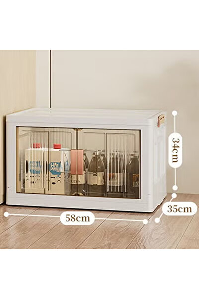 KEKE Convenient Assembly-Free Storage Cabinet for Household Snacks, Toys, Clo...