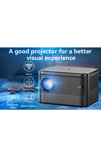 EHOME WiFi Projector Laptop Outdoor Projector,Mini Portable Projector Compatible With Android