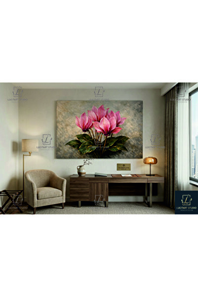 LucitART Tablou pe pânză cu floare de camelie - Decor de perete - Decorațiuni...