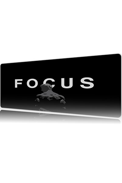 urzuva Focus Gaming Oyuncu XL Mouse Pad Mousepad 80X30 cm 3Mm Dikişli Model