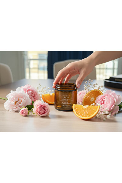 DUO Studio No.26 Hand Made Candles Soft Blossom El Yapımı Soya Wax Mum - Pudr...