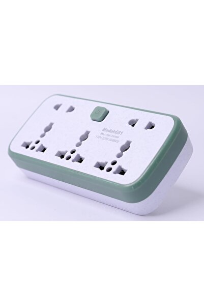 Saffron Times Multi-Plug Extension Socket | Universal Power Strip with 5 Outlets & Switch | 2500W 10A