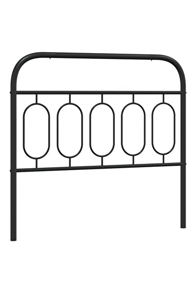 vidaxl Tăblie de pat de schimb metalică, negru, 107 cm