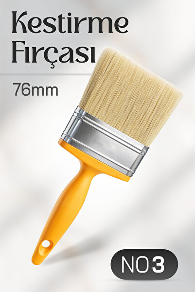 Badem10 (1 Piece) No:3 Premium Cutting Brush Professional Paint and Edge Fini...