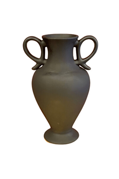 Nonno dekor Alacahöyük Ceramic Vase with Handle, Cube Vase 28cm