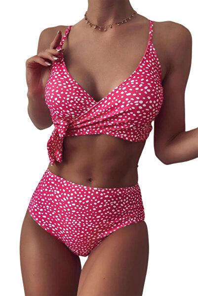 EFAYN.RO Women's swimsuit, 2 pieces, trendy sexy model with spots and polka d...