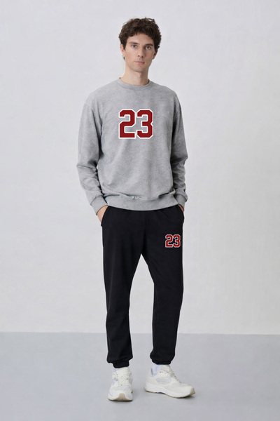 ZAVIXO -طقم علوي وسفلي من القماش الناعم ذو 3 خيوط للرجال - مثالي للاستخدام ال...