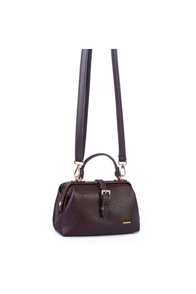 Nas Bag Genuine Leather Look Vintage Doctor's Bag Small Size Hand and Shoulde...