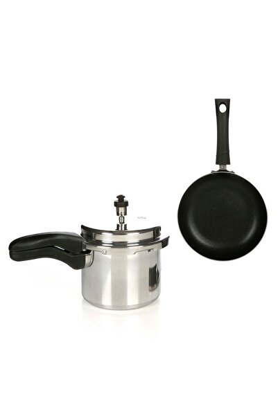 Chefline Aluminium Pressure Cooker 3Ltr + Fry Pan 18cm