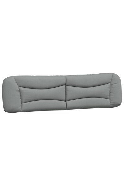 vidaxl Pernă tăblie de pat, Hvar, gri deschis, 200 cm, material textil