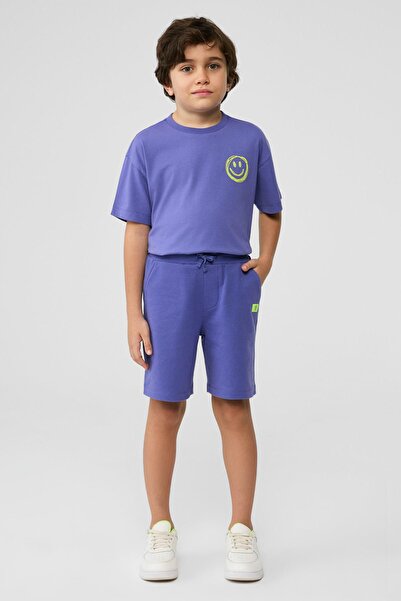 NBT BSC BG Store Παιδικό Μωβ Σορτς για Αγόρια