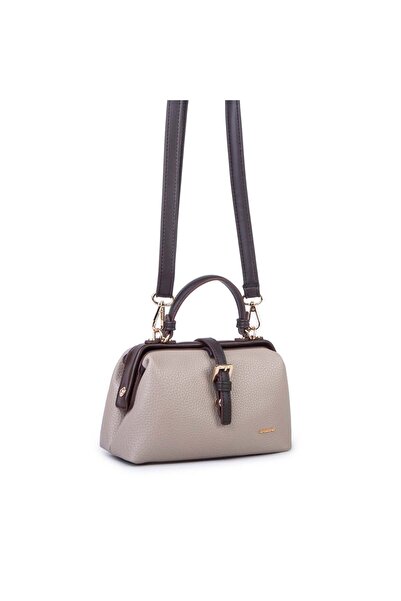 Nas Bag Genuine Leather Look Vintage Doctor's Bag Small Size Hand and Shoulde...