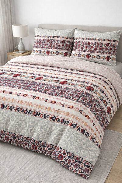 LaLiva Anadolu Rüyası Double - Elastic Sheet - Cotton Duvet Cover Set