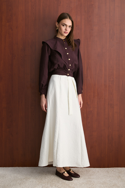 Melike Tatar Snap Fastener Bomber Jacket 32-2778