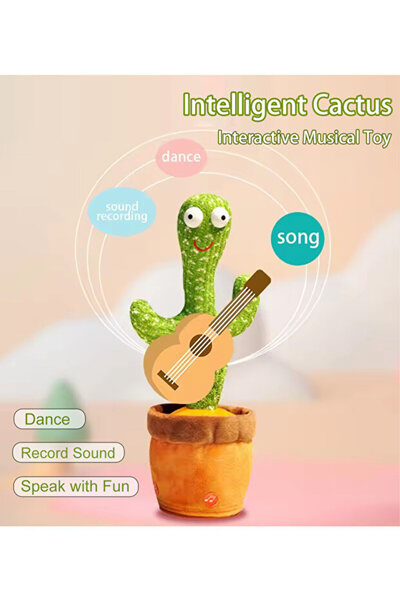 EGG green 1pc-Dancing Talking Cactus Toys For Baby Boys And Girls, Singing Mi...