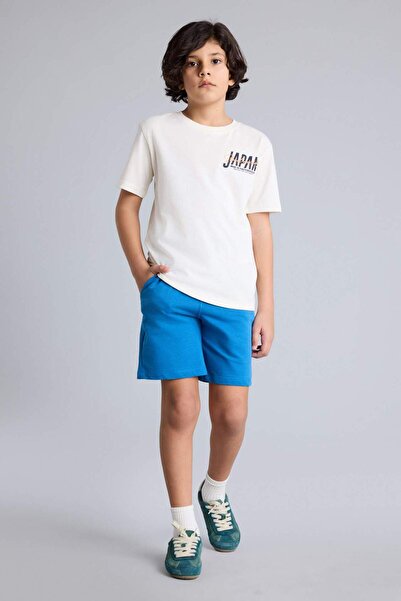DeFacto T-Shirt and Shorts 2-Piece Set for Boys H0266A826Sm