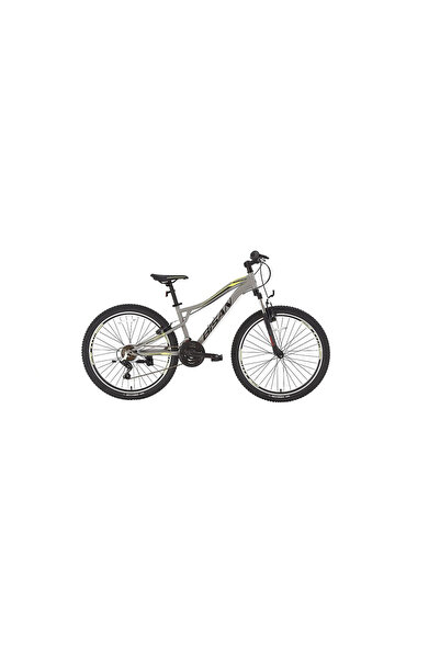 Bisan BUFFALO ERKEK DAĞ BİSİKLETİ 37CM V 27.5 JANT 21 VİTES AÇIK GRİ SİYAH SARI