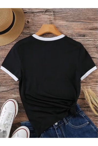 EXPECTED Unisex Regular Fit Interlock T-Shirt with Cuffed Sleeves Cotton Casual Summer Wear