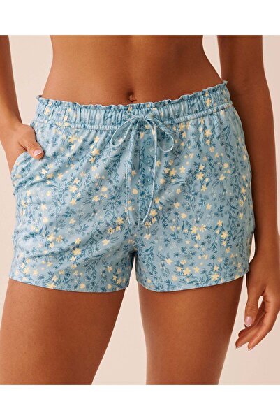La Vie en Rose شورت بيجامة فائق النعومة بطبعة زهور ديتسي