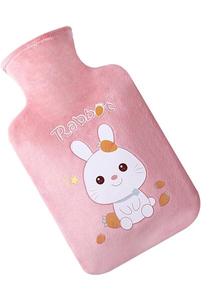 Arabest Plush Bunny Hot Water Bottle, Dual Heat Cold Therapy Bag, Soft Cartoo...