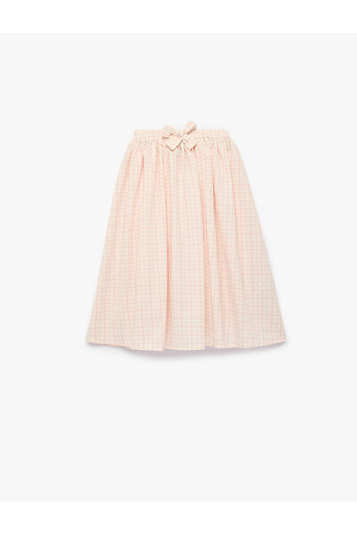 Koton Φούστα μίντι σε γραμμή Α με πιέτες και λεπτομέρεια φιόγκου