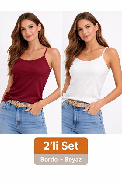 Wearflawless Women's 2-Piece Tank Top Set, Basic Stretch Fit Summer Tank Top,...