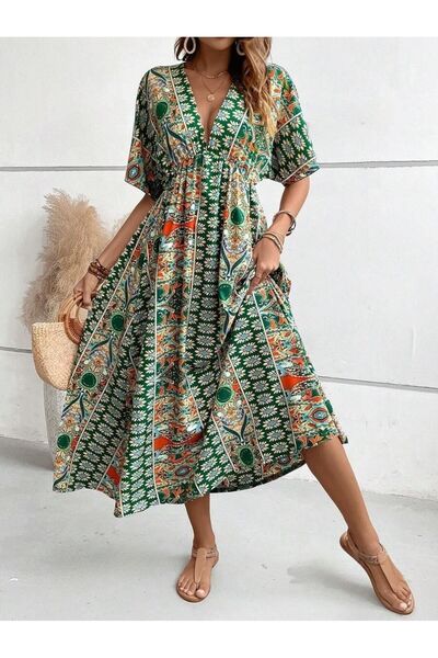 OEM Midi Dress Tasika Multicolor