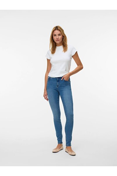 Vero Moda Blugi skinny VMTANYA cu talie medie
