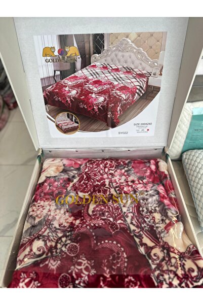goldensun Double Heavy Soft Patterned Modern Blanket 4kg - Made in Kuyu -200*240