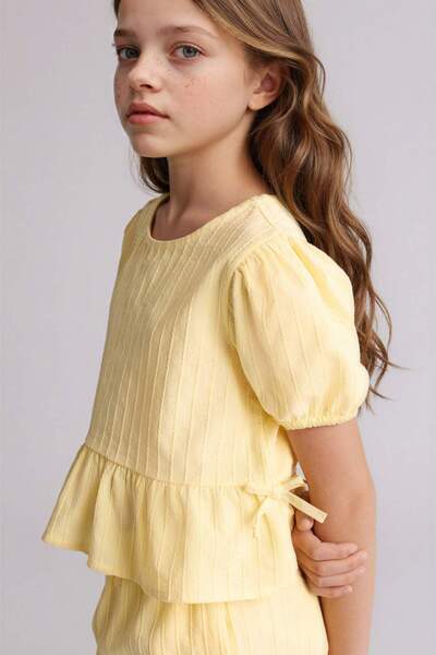 DeFacto Детска блуза с къс ръкав за момиче H5247A826SM