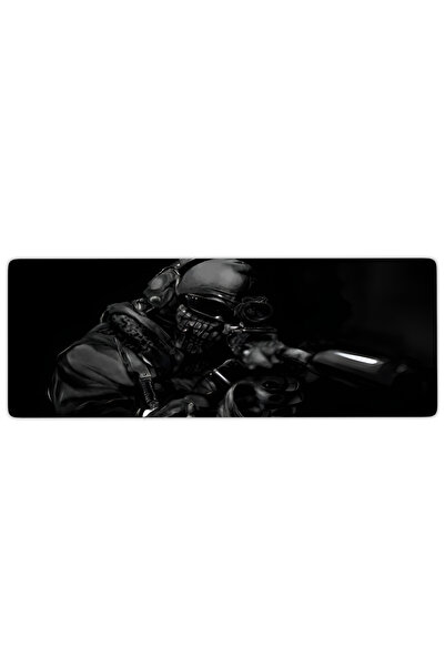 urzuva Shadow Sentinel Gaming Oyuncu XL Mouse Pad Mousepad 90X40 cm 4MM Dikişli Model