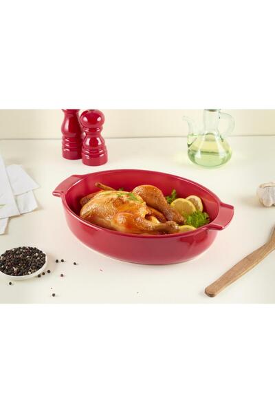 Aryıldız Elissa Oven Dish Oval 31cm Red