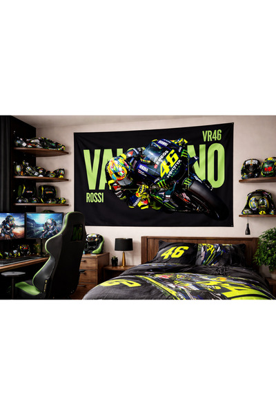 Vagonik Moto Gp V. Rossi Wall Cloth Quality Fabric