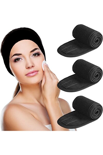 Arabest مجموعة من 3 عصابات رأس للمكياج، ناعمة للغاية وقابلة للتعديل، مصنوعة م...