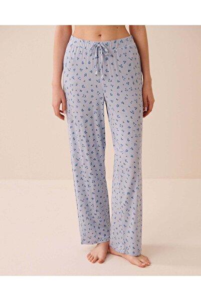 La Vie en Rose بنطلون بيجامة من الجيرسي الناعم بطبعة التوت