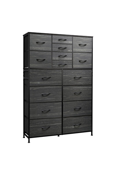 KEKE خزانة تخزين قماشية كبيرة الحجم مكونة من 16 درجًا للاستخدام داخل غرفة الن...