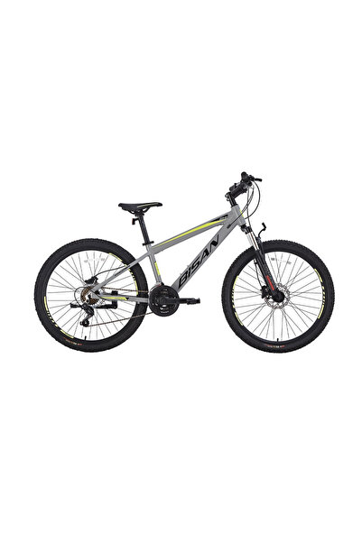Bisan COOPER ERKEK DAĞ BİSİKLETİ 30 CM HD 24 JANT 21 VİTES AÇIK GRİ SİYAH SARI