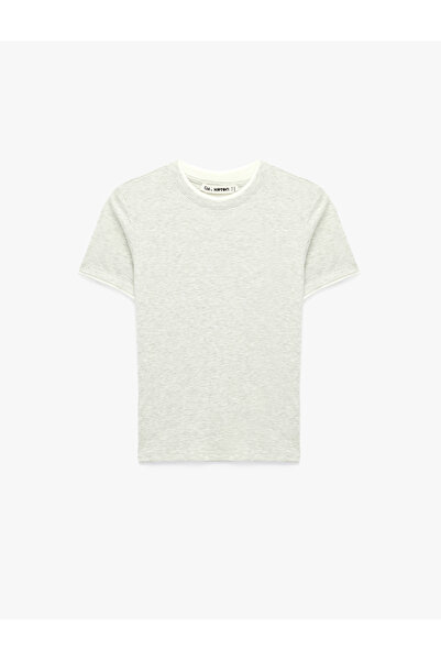 Koton Slim Fit Short Sleeve Crew Neck Modal T-Shirt