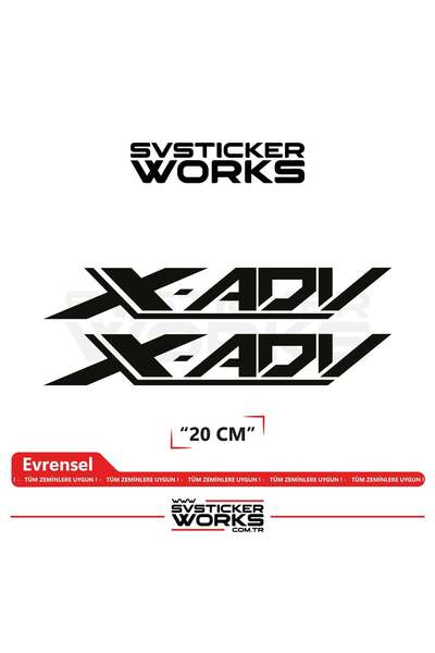 ARONA Honda X-ADV 750 Sticker Uyumlu Yazı – Yüksek Kalite Özel Kesim Folyo (2...