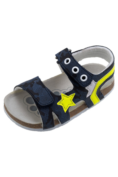 Chicco Herby children's sandals, blue with pattern, 25