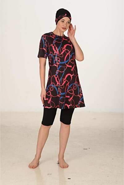 Fantasy Κοντομάνικο Λύκρα ημι-καλυμμένο μαγιό 3451