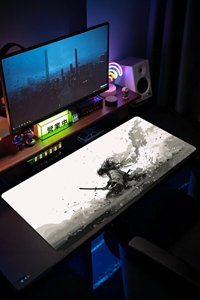 urzuva Silent Blade Gaming Oyuncu XL Mouse Pad Mousepad 90X40 cm 4MM Dikişli Model