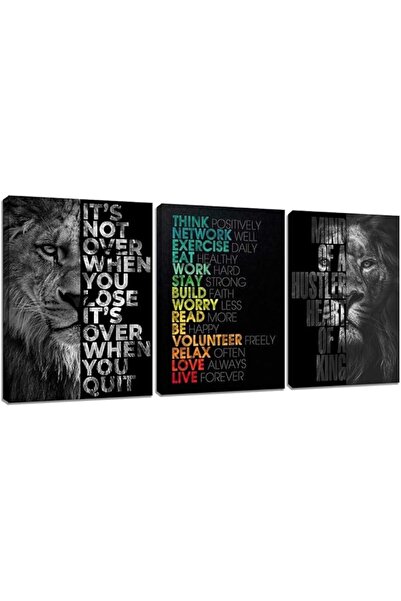 Al Raied ARS® Motivational Office Wall Art Inspirational Canvas Wall Art Hust...