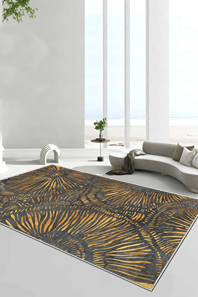Halise Home Kaymaz Tabanlı Yıkanabilir Baskılı Mutfak Halısı Halı Yolluk